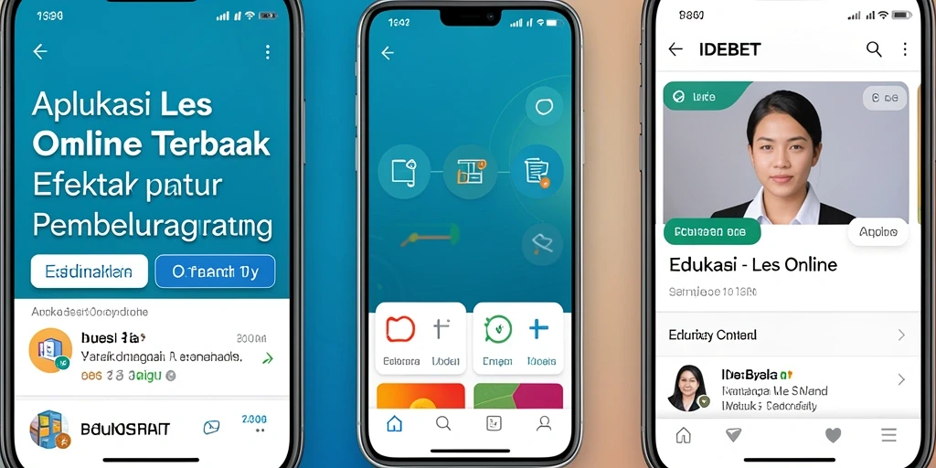 Screenshot utama IDEBET yang menunjukkan antarmuka belajar interaktif.