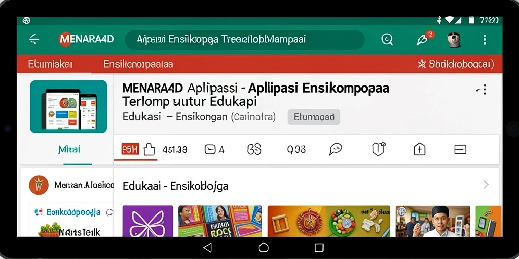Antarmuka aplikasi MENARA4D yang menarik dan mudah dipahami.