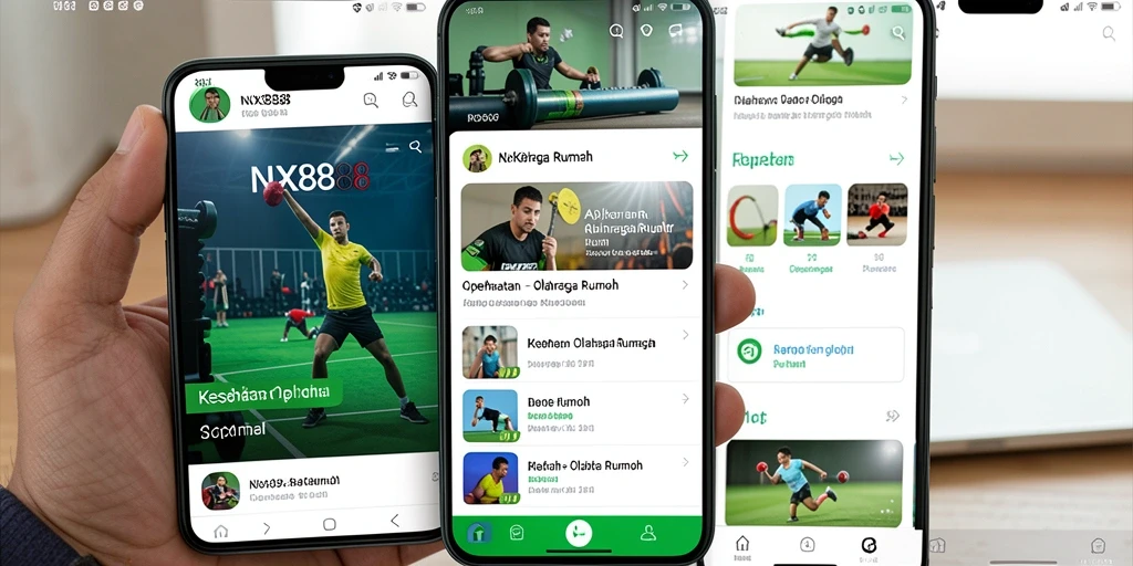 Antarmuka user-friendly NX888 untuk olahraga rumah yang efektif.