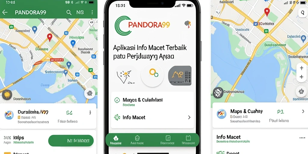 Antarmuka PANDORA99 yang menampilkan informasi lalu lintas real-time.