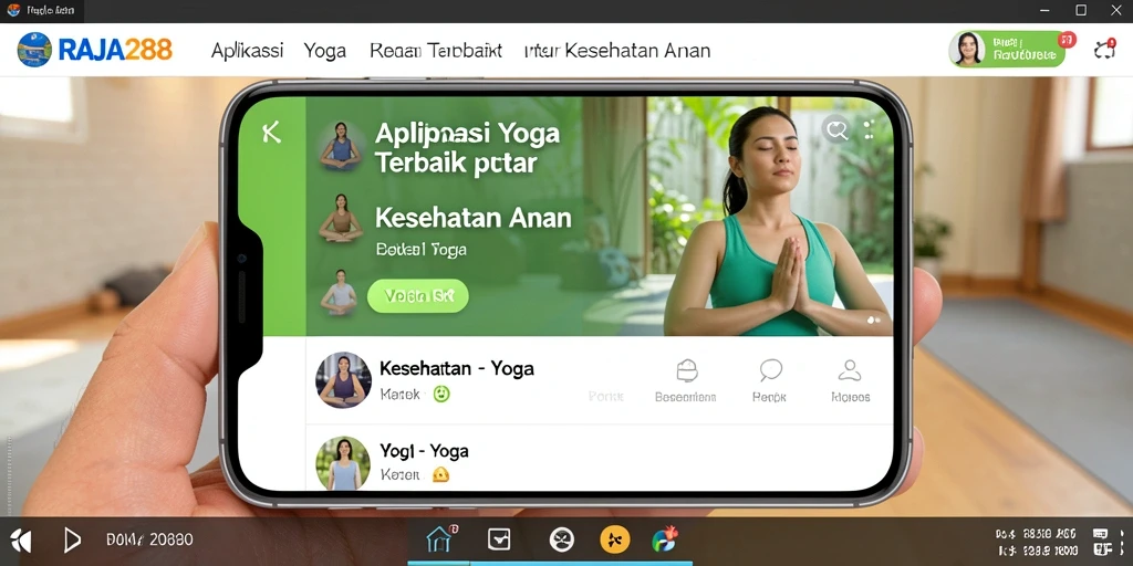 Antarmuka aplikasi Yoga RAJA288 yang mudah digunakan dan menarik.